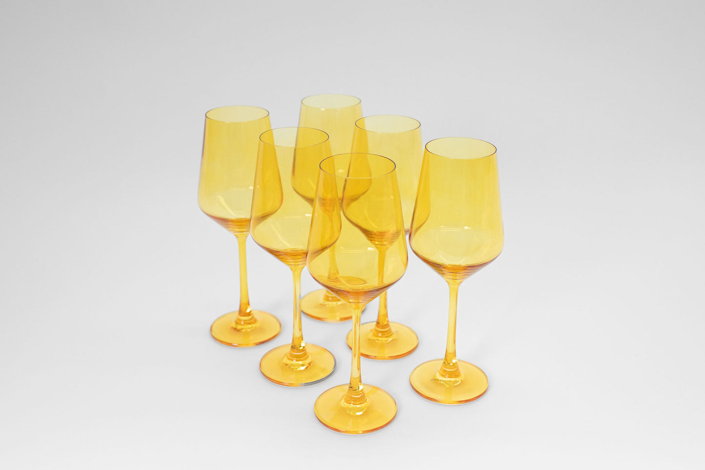 Sunshine Yellow -  Stemless Colored Wine Glass