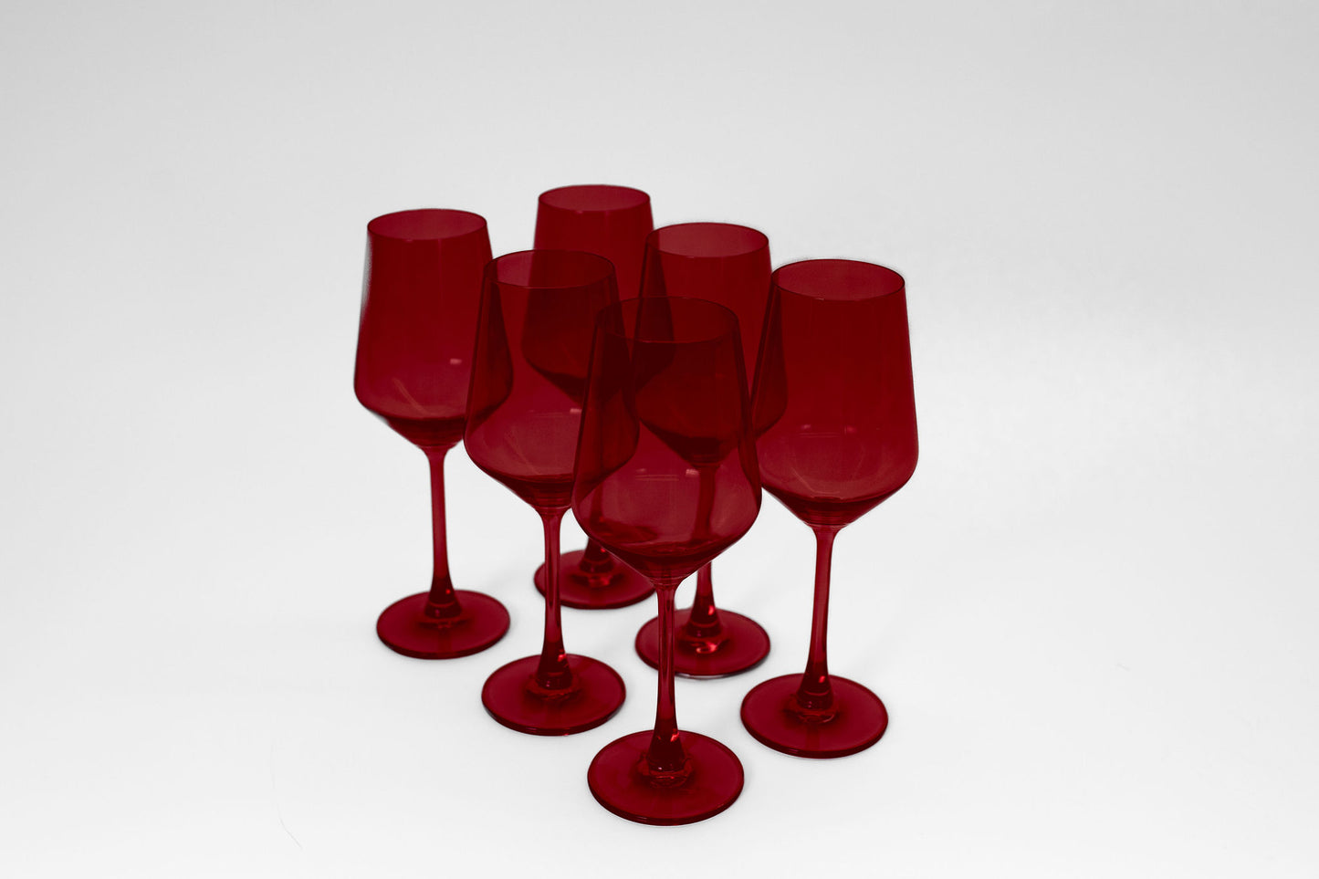 Cherry Red - Colored Wine Glass