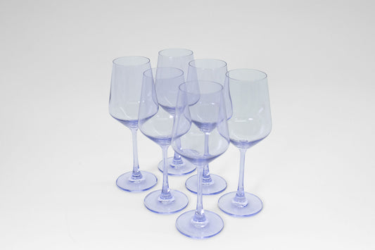 Lady Lavender Wine Glass 