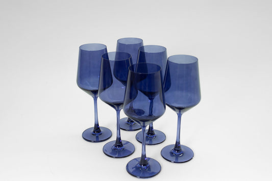 Colored Wine Glasses Indigo-go - Set of 6
