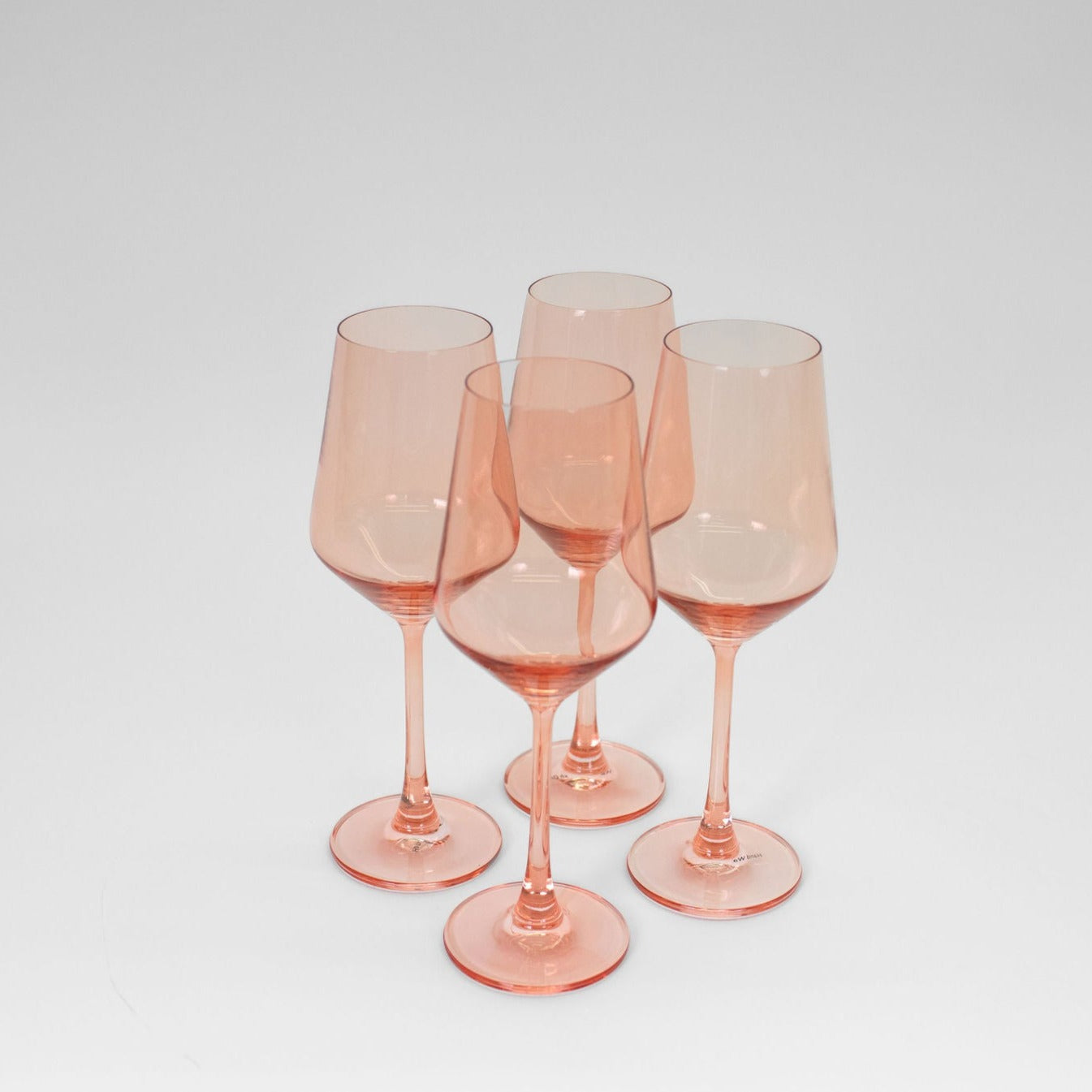 Peach Bellini Wine Glass Set