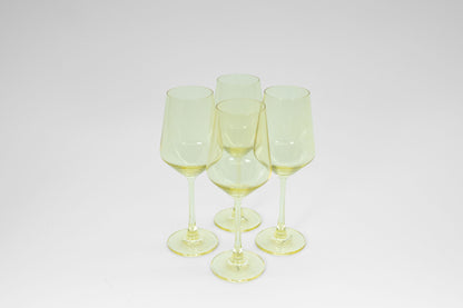 Lemon Drop Yellow- Stemless Colored Wine Glass