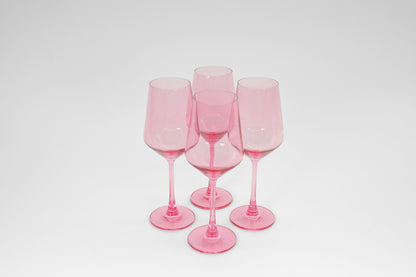 Bubblegum Pink - Stemless Colored Wine Glass
