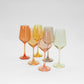 Colored Wine Glass Ombré Set of 6 - Golden Hour Collection