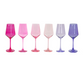 Cotton Candy Collection - Colored Wine Glass Ombré Set of 6