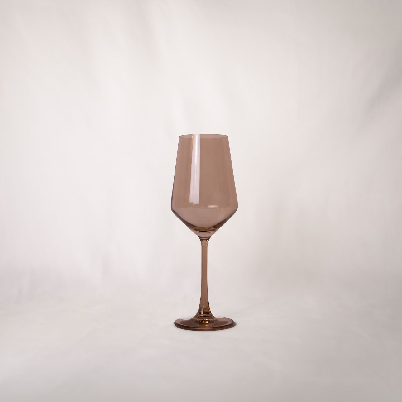 single brown colored wine glass